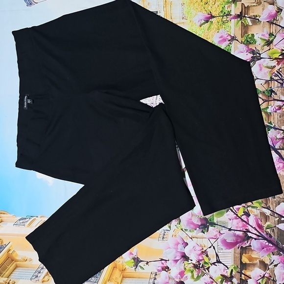 Eileen Fisher Pants - Eileen Fisher Black Wide Leg Stretchy Pants Size Medium